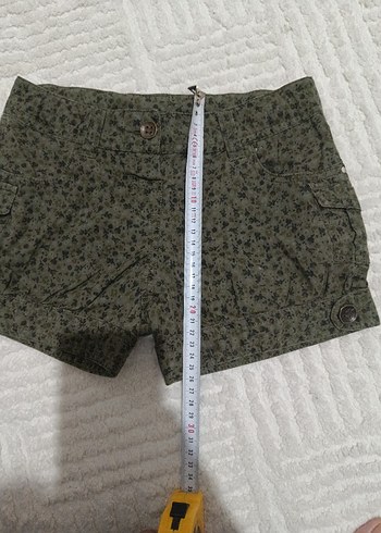 LC Waikiki Düğmeli Kamuflaj Kadın Mini Şort