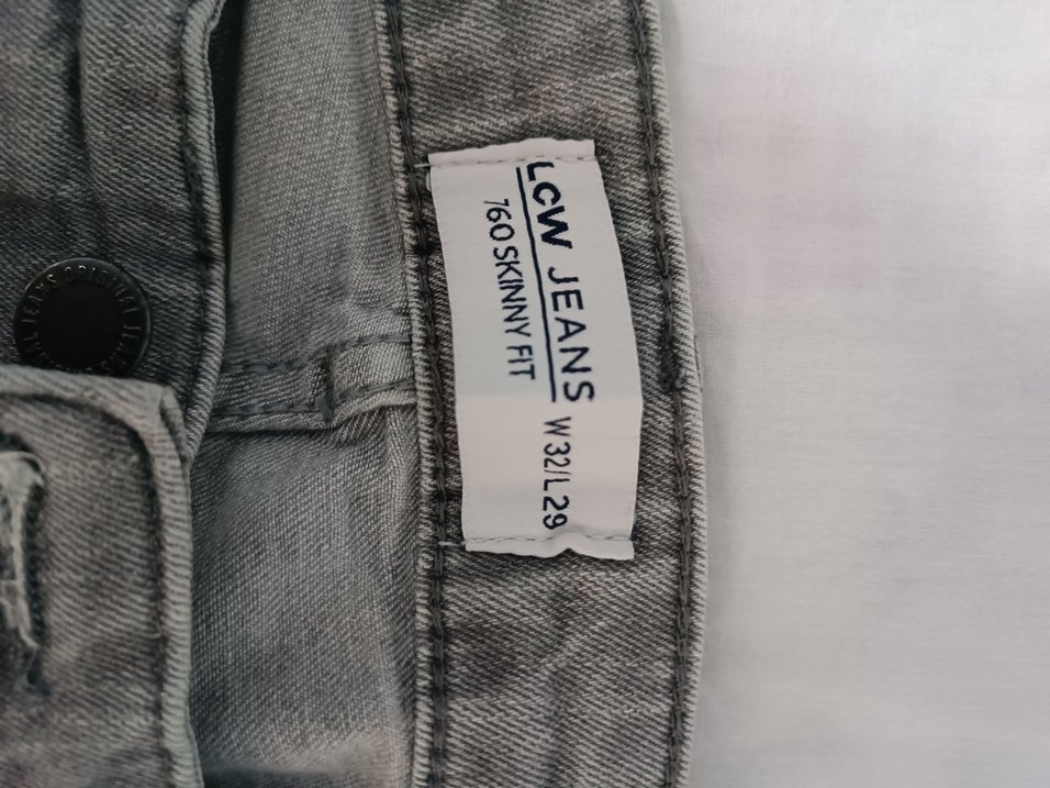 Gri Erkek Denim Pantolon Regular Fit - Görsel 3