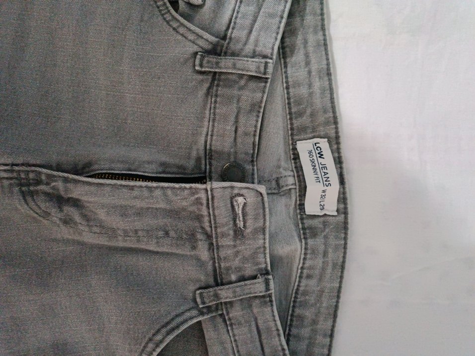 Gri Erkek Denim Pantolon Regular Fit - Görsel 2