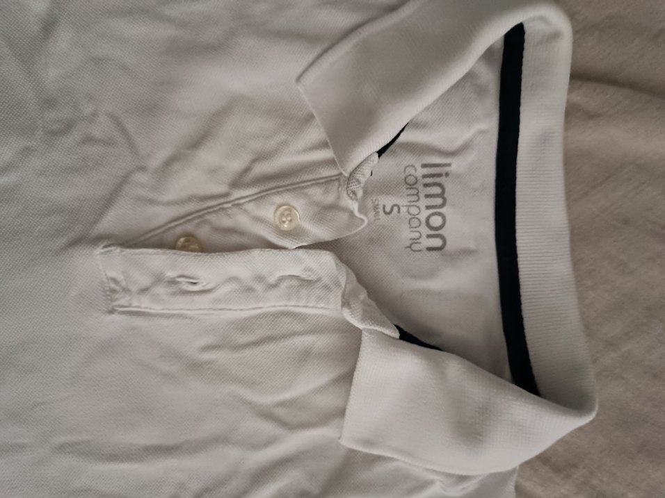 Beyaz Erkek polo yaka tişört - Görsel 2