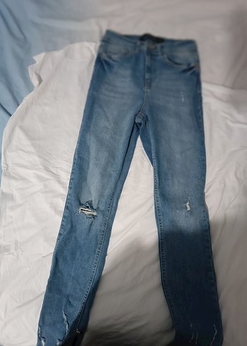 Mavi Kadın Midi Boy Kot Pantolon - Görsel 2