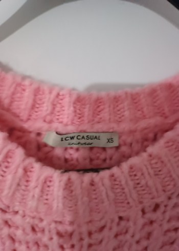 LC Waikiki Pembe Örgü Kadın Kazak - Görsel 3