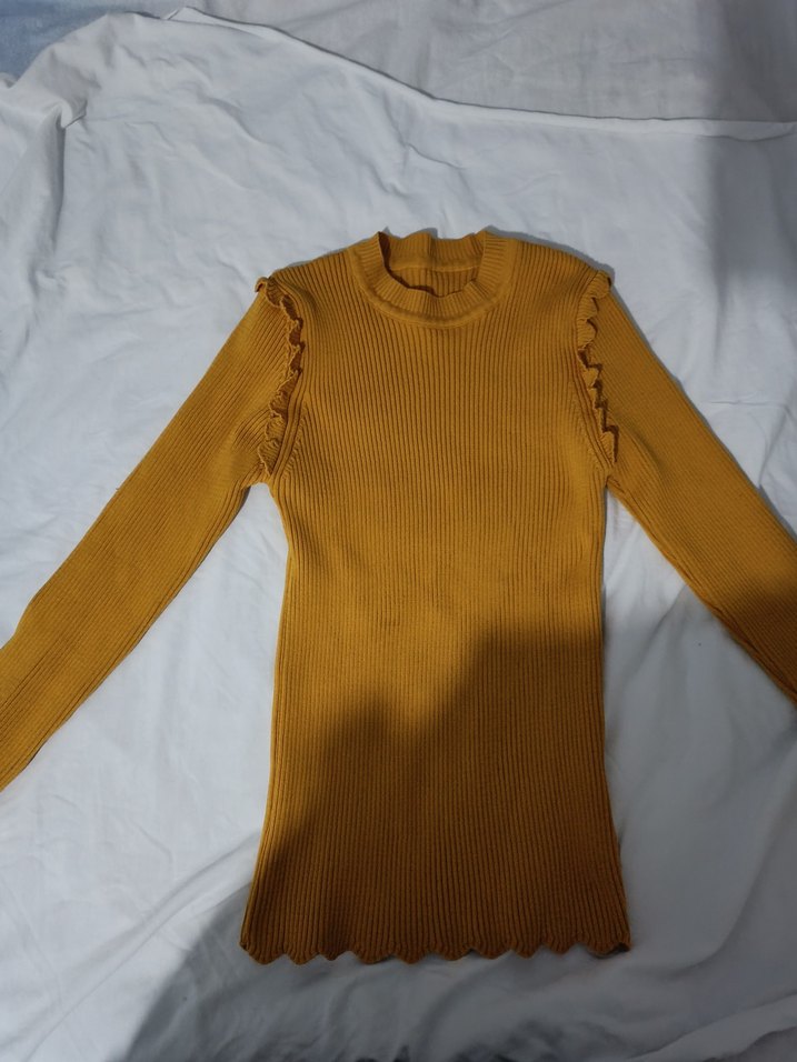 Yeşil Boğazlı Triko Kadın Kazak 2 adet fiyatı - Görsel 3