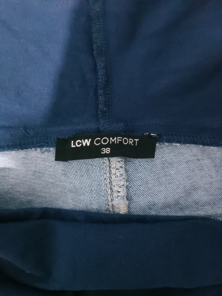 Bel Destekli Rahat Hamile Kot Pantolon - Görsel 2