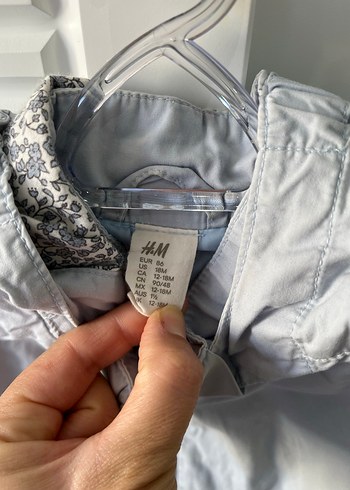 H&M Buz mavisi yağmurluk - Görsel 3