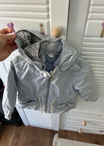 H&M Buz mavisi yağmurluk - Görsel 2