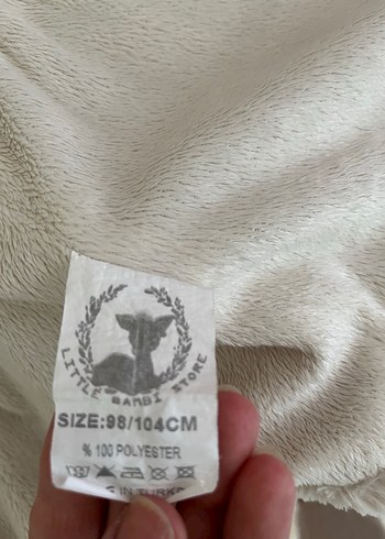 Kız Çocuk krem Suni Kürk Detaylı Mont - Görsel 5