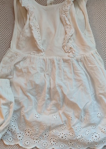 H&M Beyaz Kız Çocuk Elbisesi - Görsel 5