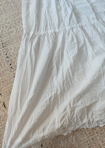 Beyaz uzun elbise - Görsel 6