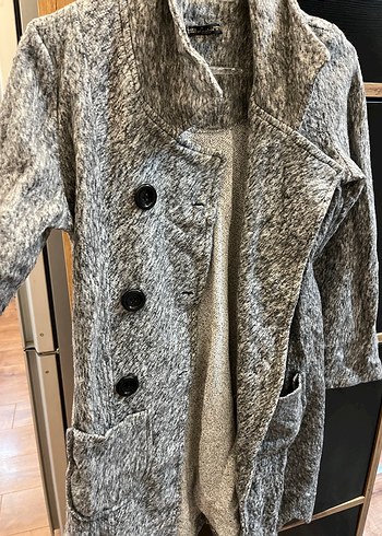 Gri hırka inceliğinde kaban - Görsel 5