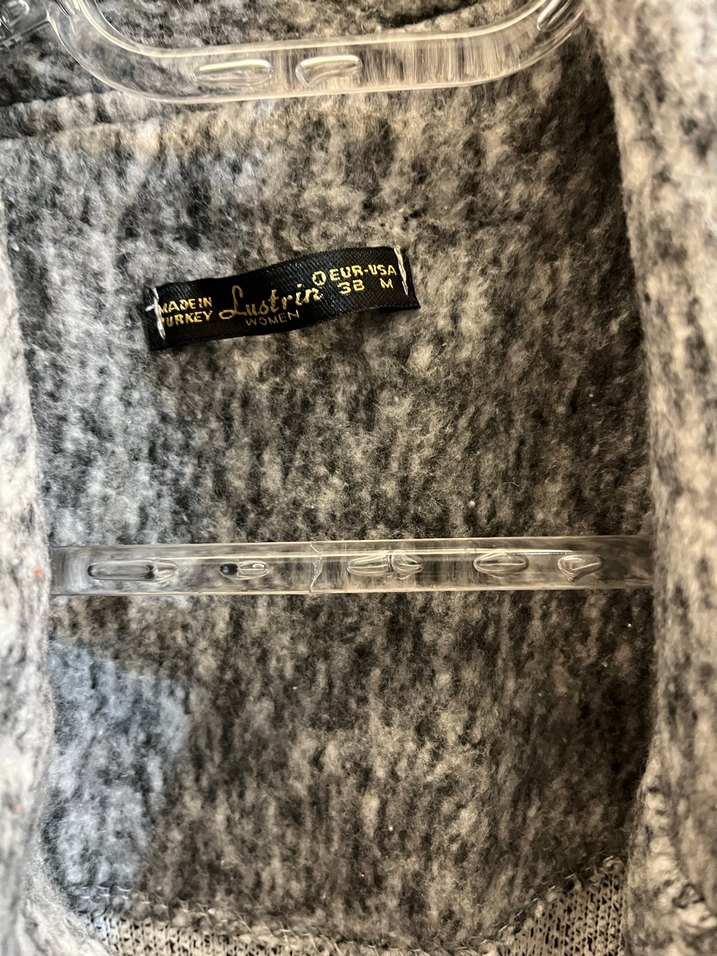 Gri hırka inceliğinde kaban - Görsel 3