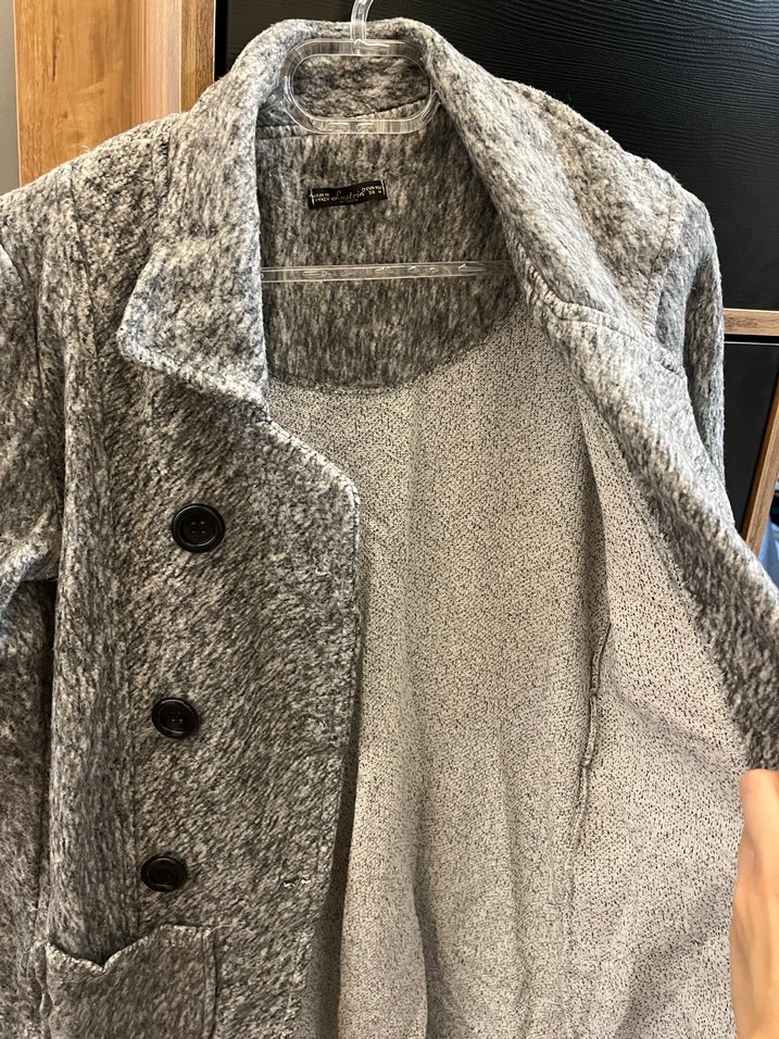 Gri hırka inceliğinde kaban - Görsel 2