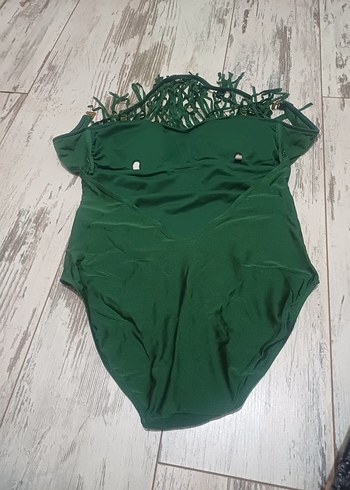 #Zara#Koton#H&M#Mayo#Püsküllü Yeşil Bohem Kadın Mayo - Görsel 3