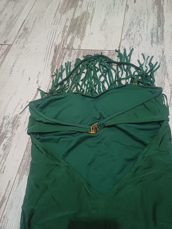 #Zara#Koton#H&M#Mayo#Püsküllü Yeşil Bohem Kadın Mayo - Görsel 5