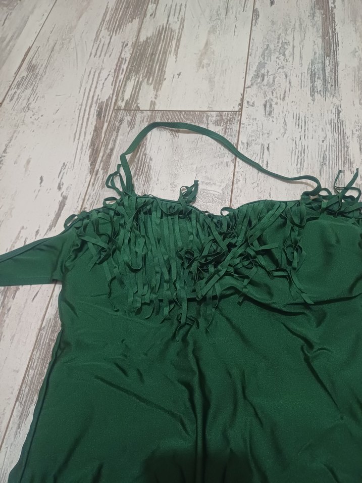 #Zara#Koton#H&M#Mayo#Püsküllü Yeşil Bohem Kadın Mayo - Görsel 2
