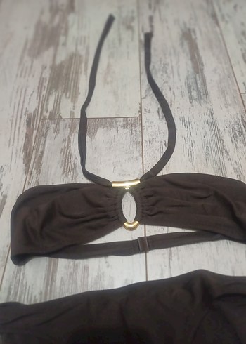 Diğer #Zara#Koton#H&M#Bikini#Kahverengi İpli Kadın Bikini Takımı#