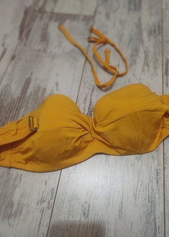 Diğer #Zara#Koton#H&M#Bikini#Sarı İnce Askılı Bikini Üstü#