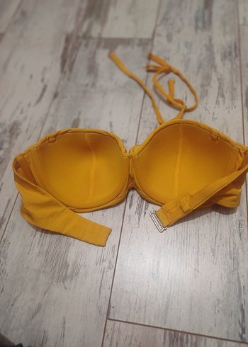 l Beden #Zara#Koton#H&M#Bikini#Sarı İnce Askılı Bikini Üstü#