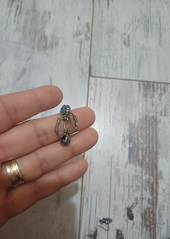 #Zara#H&M#Koton#Küpe#Gümüş Küpe#Boncuklu Bohem Kadın KulakKüpesi - Görsel 5