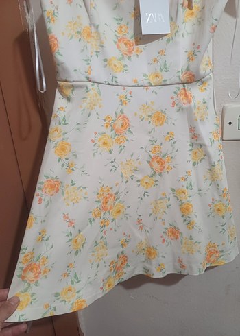 #Zara Bayan Mini Çiçek Desenli Yazlık Elbise#Çiçek DesenluElbise - Görsel 2