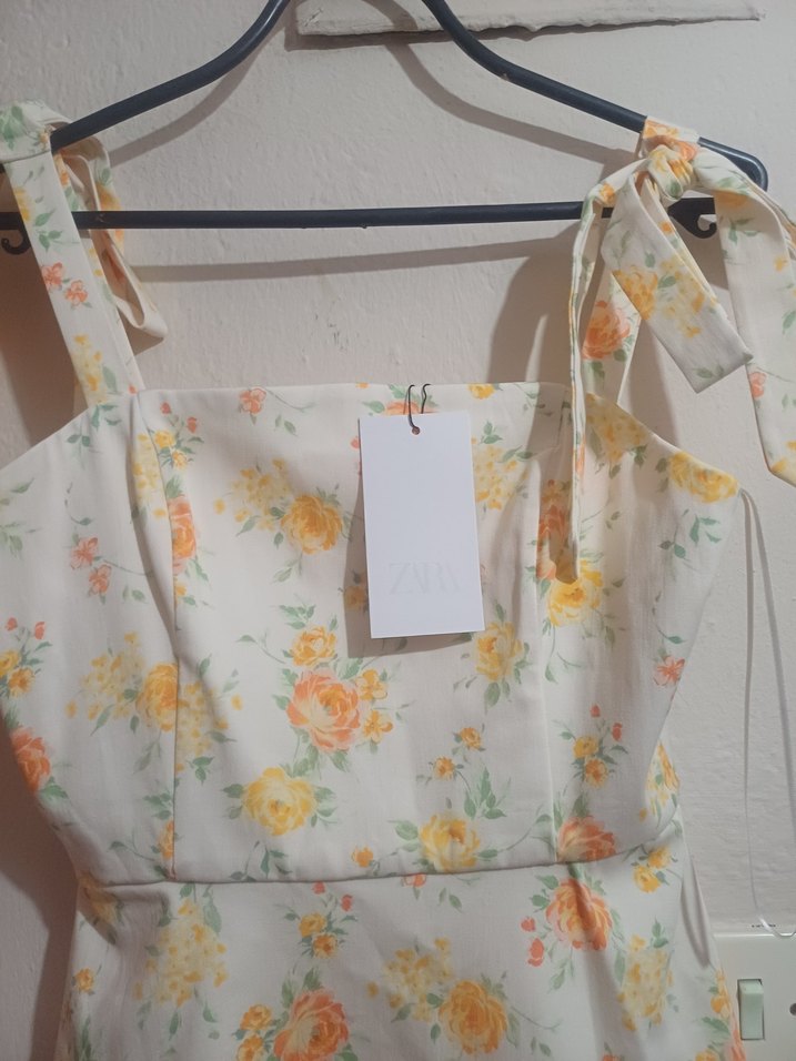 #Zara Bayan Mini Çiçek Desenli Yazlık Elbise#Çiçek DesenluElbise - Görsel 4