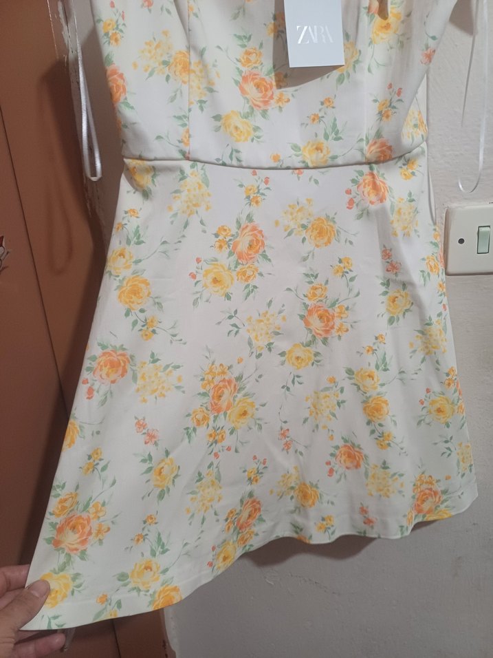 #Zara Bayan Mini Çiçek Desenli Yazlık Elbise#Çiçek DesenluElbise - Görsel 2