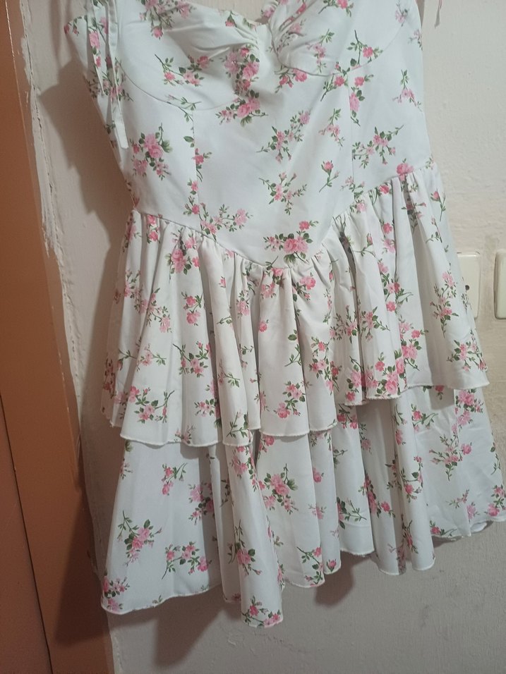 #Zara Nisole Bayan Mini Çiçek Desenli Yazlık Elbise#AskılıElbise - Görsel 3