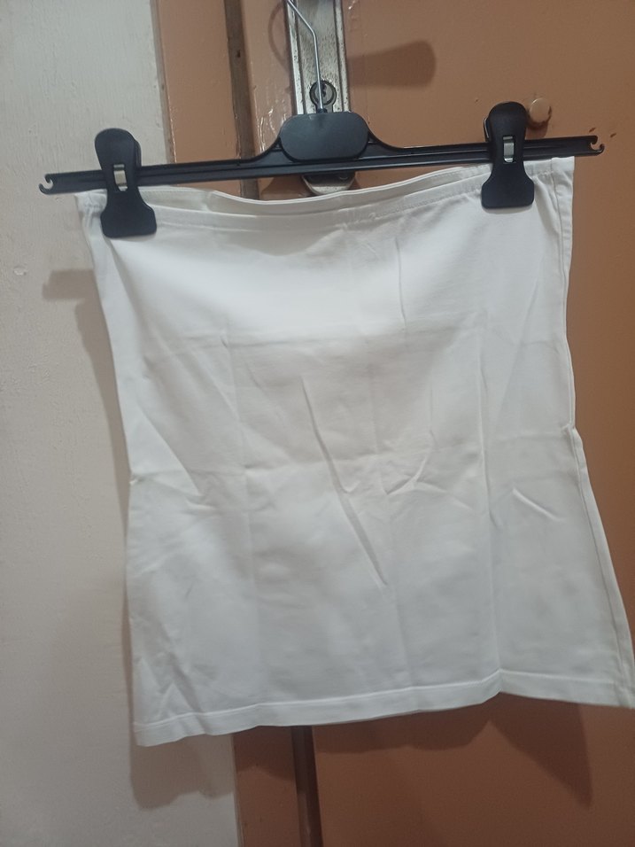 #Zara#H&M#Koton#Bayan Straplez Bluz#Beyaz Düz Büstiyer# - Görsel 3