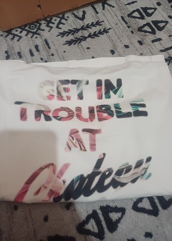 #Zara#H&M#Guess Bayan Straplez Bluz#Beyaz Straplez Baskılı - Görsel 7