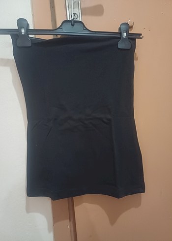 #Zara#H&M#Koton#Bayan Straplez Bluz#Siyah Mini DarKesim Büstiyer - Görsel 2