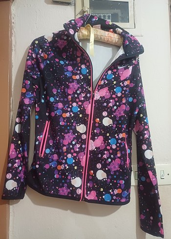 #Zara#H&M#Nike Bayan Spor Ceket#Kadın Çok Renkli Fermuarlı Ceket - Görsel 6