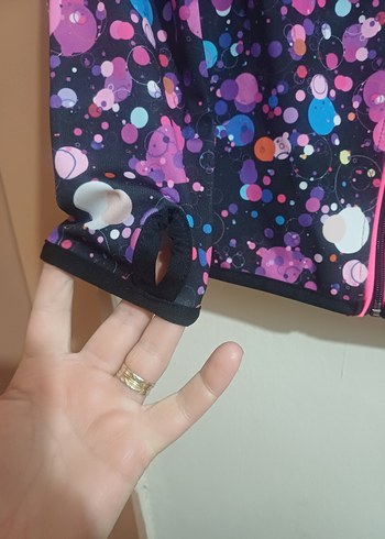 #Zara#H&M#Nike Bayan Spor Ceket#Kadın Çok Renkli Fermuarlı Ceket - Görsel 2