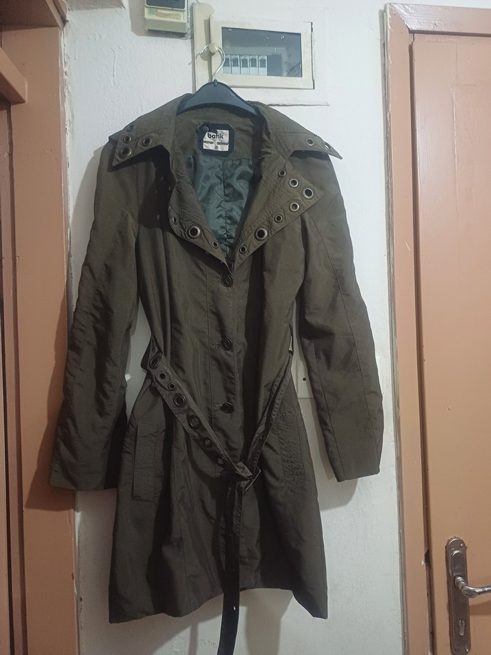 #Zara#Koton#Batik Bayan Trençkot&Palto#Kadın Kemerli Trençkot — görsel 8/10