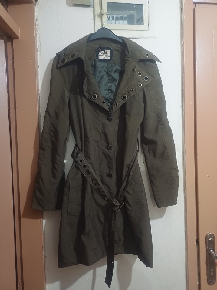 #Zara#Koton#Batik Bayan Trençkot&Palto#Kadın Kemerli Trençkot — görsel 7/10