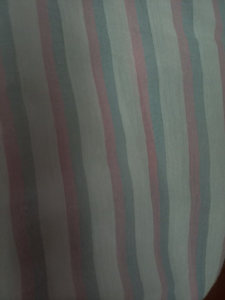 Mango Bej Çizgili Keten Gömlek - Görsel 4