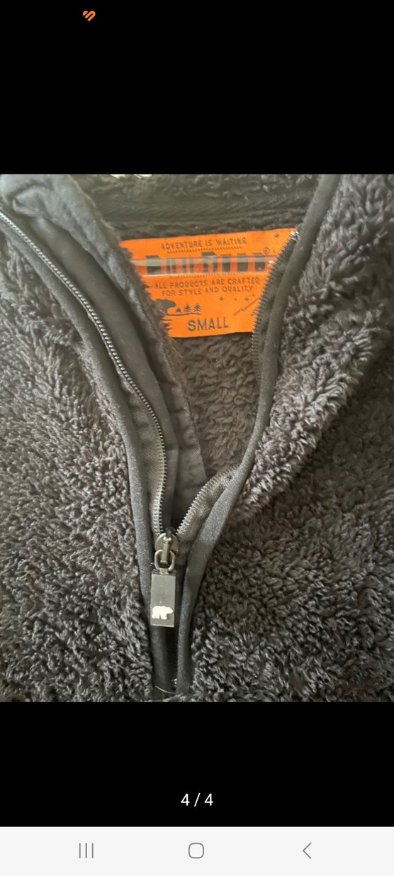 bad bear marka siyah Fermuarlı Kadın Polar Ceket - Görsel 3