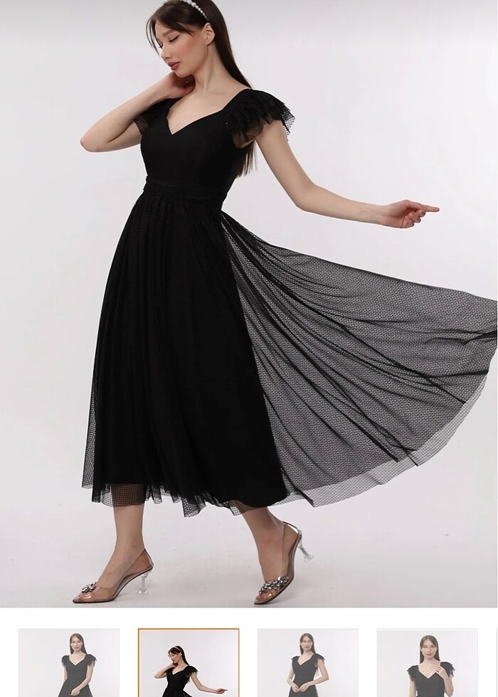 Midi elbise - Görsel 3