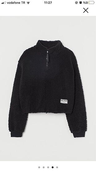 H&M peluş sweatshirt