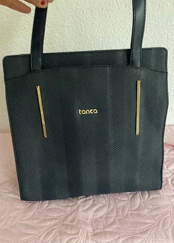 Beden Tanca Lacivert Deri Tote Kadın Çanta