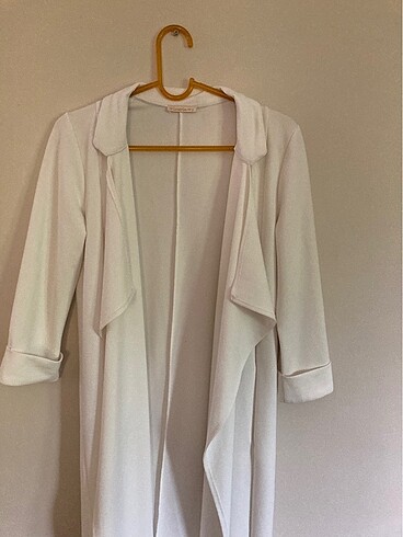s Beden beyaz Renk Uzun blazer ceket