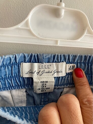 36 Beden mavi Renk H&M kot şort