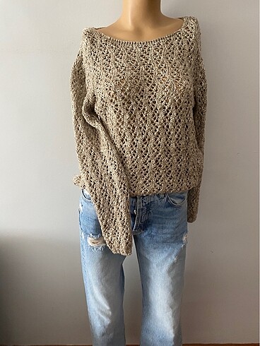 m Beden TOPSHOP DELİKLİ KAZAK