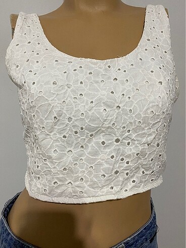 Trendyol & Milla Trendyol fistolu crop bluz