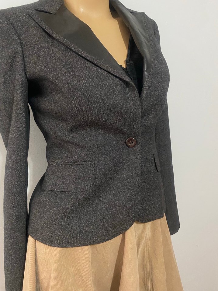 NETWORK DERİ YAKALI KLASİK CEKET - Görsel 4