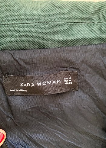 m Beden yeşil Renk Kadın Koyu Yeşil Midi Blazer