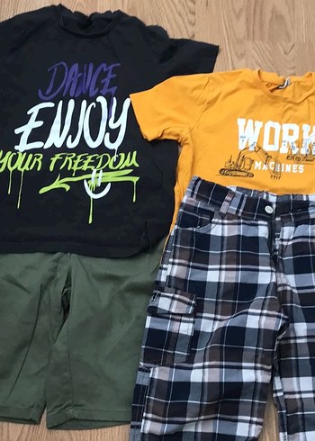 Erkek Çok Renkli Rahat Kesim Denim Şort - Görsel 2