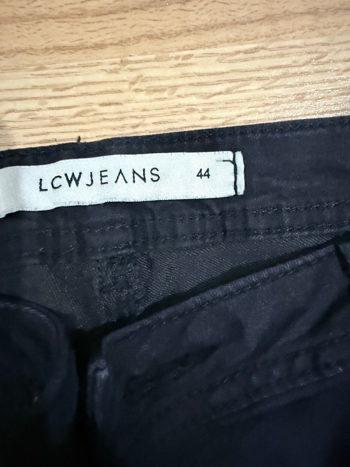 Gri Kadın Denim Pantolon Midi Boy Rahat Kesim - Görsel 4