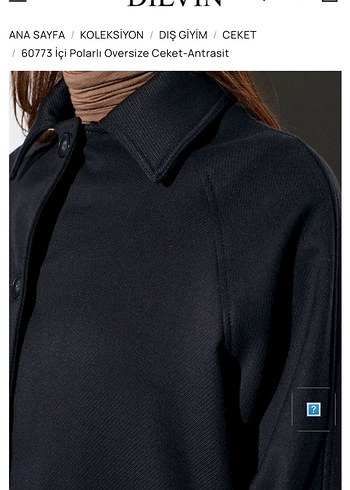 Düğmeli Siyah Kısa Ceket - Görsel 2