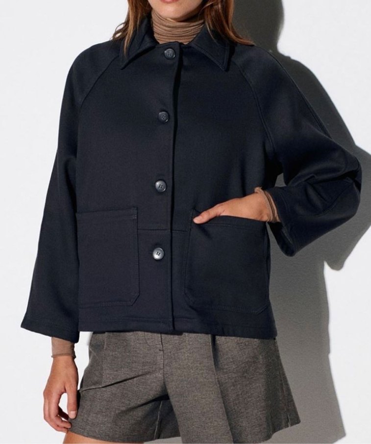 Düğmeli Siyah Kısa Ceket - Görsel 5