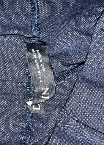 Lacivert Rahat Kesim Kadın Kumaş Pantolon - Görsel 3